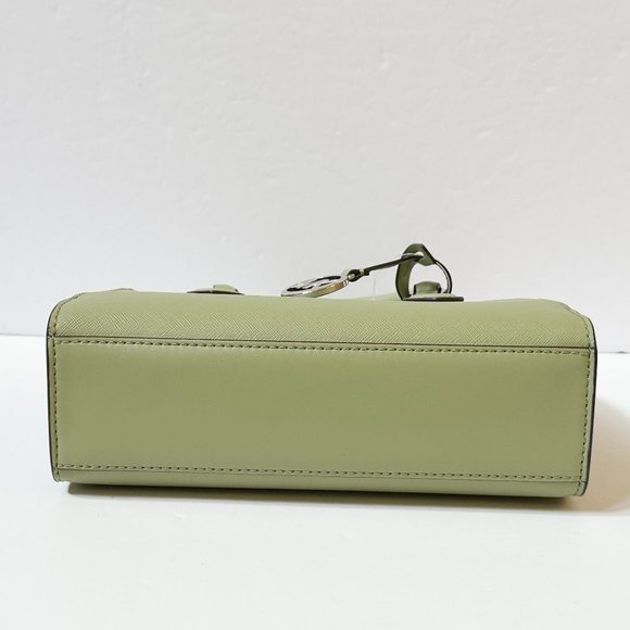 Michael Kors Sheila Small MINI Satchel Shoulder Crossbody Bag Light Sage - Picture 8 of 13